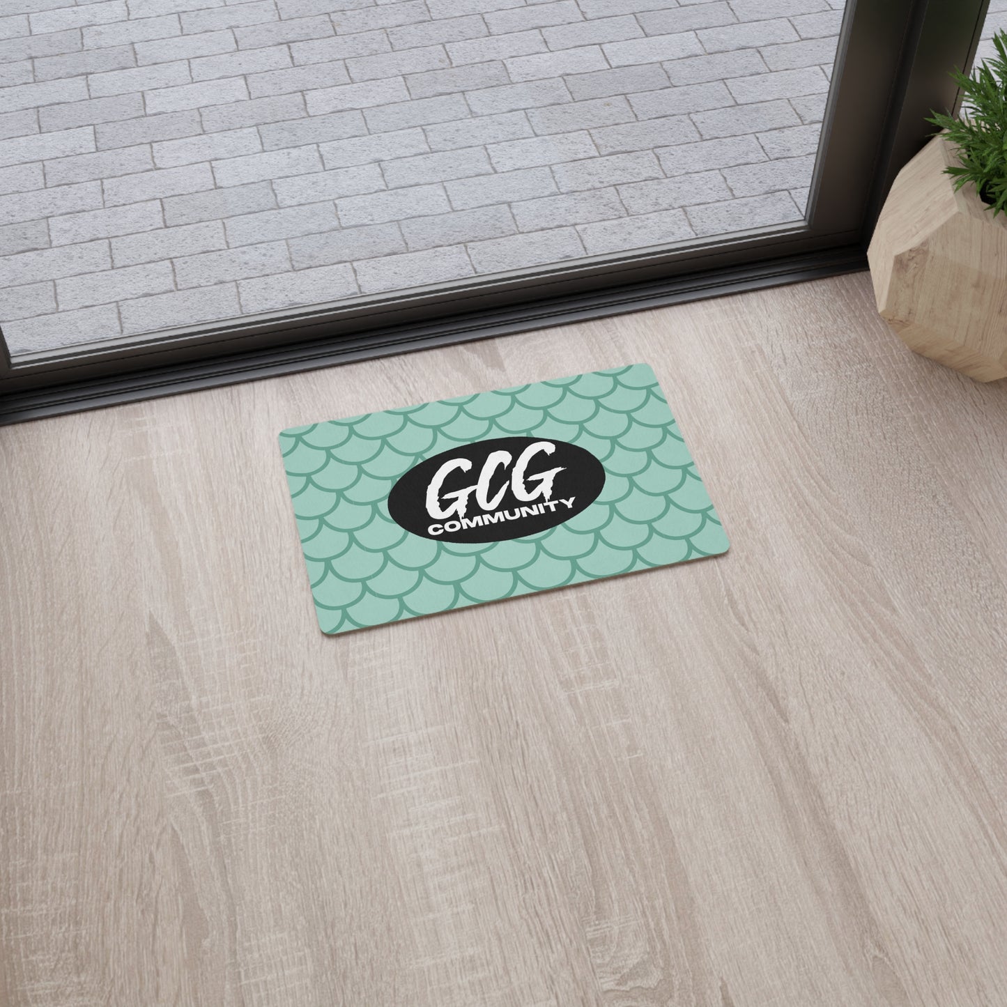 Fish Scale Fur Floor Mat