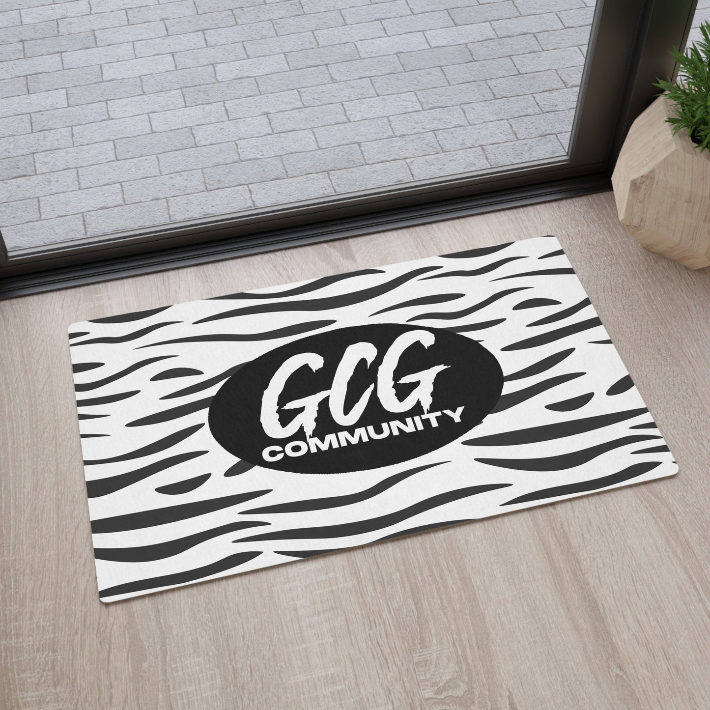 White Tiger Fur Floor Mat