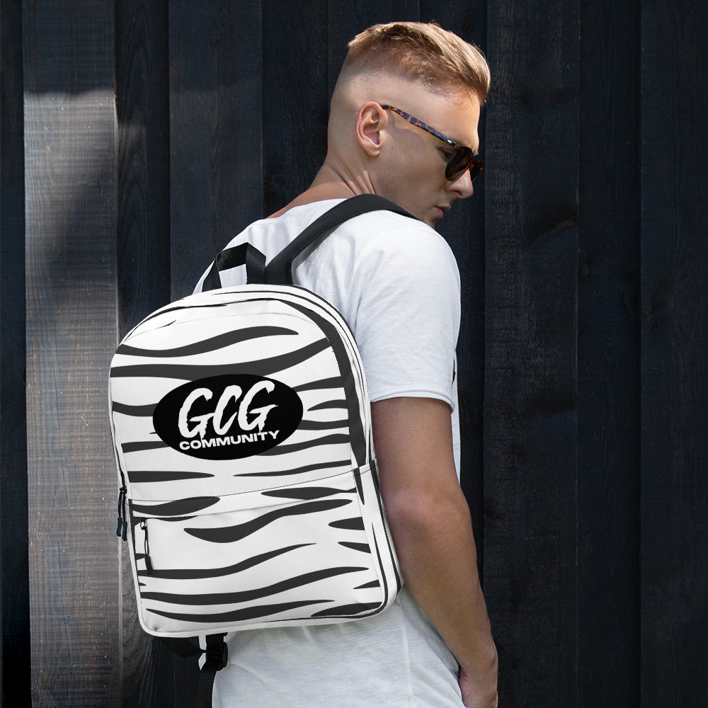 White Tiger Fur Backpack