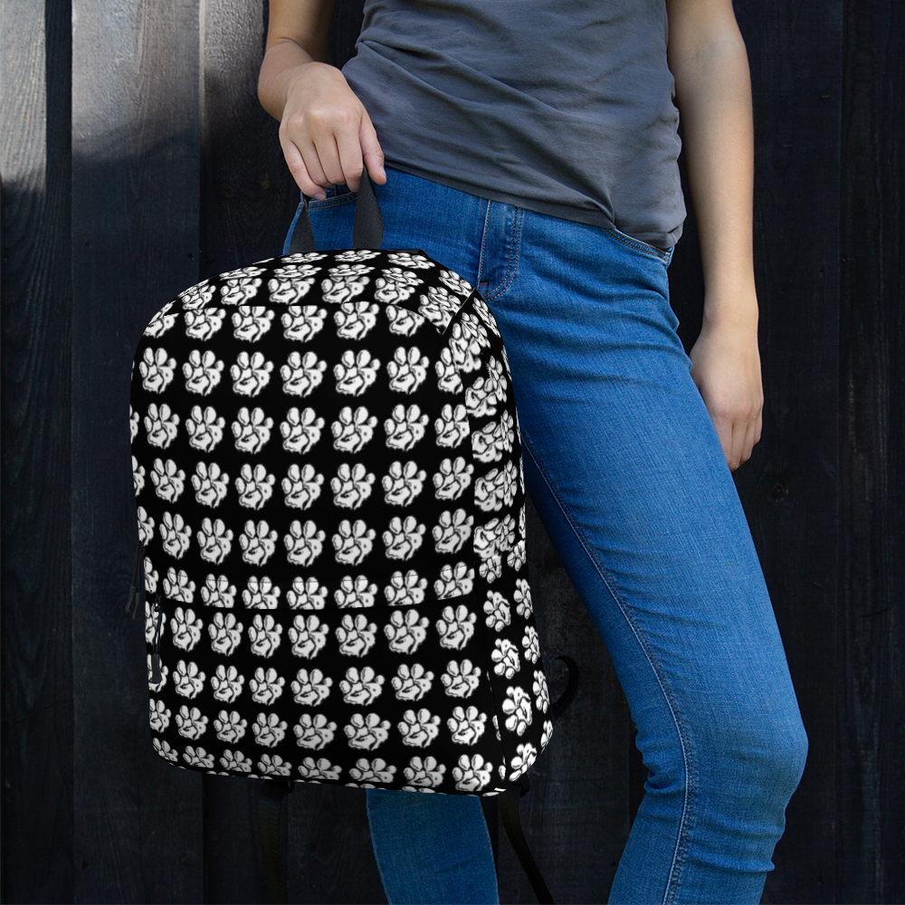 All Over Paw Print Backpack