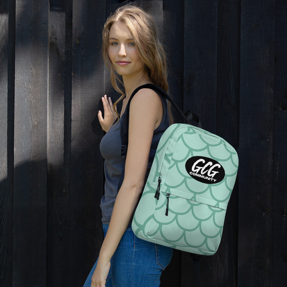 Fish Scale Fur Backpack