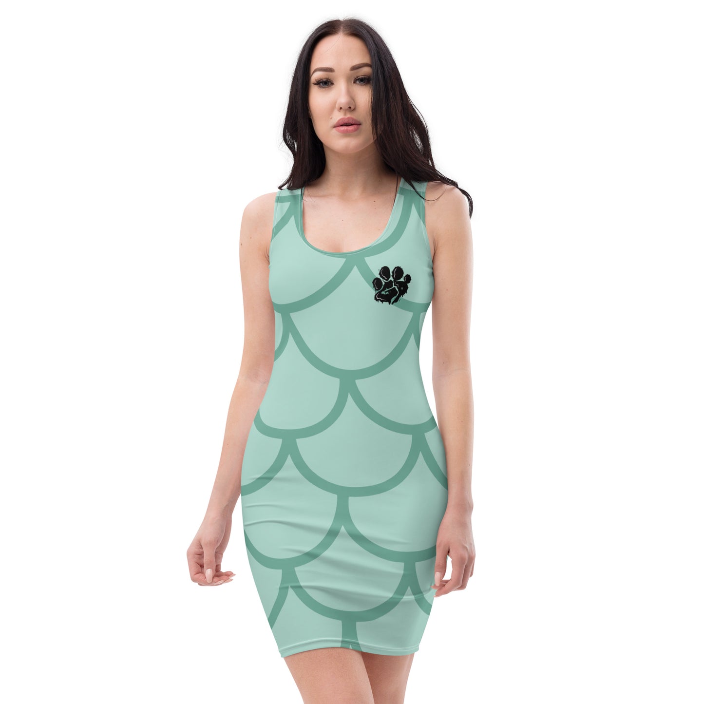 Fish Scale Fur Cut & Sew Dress