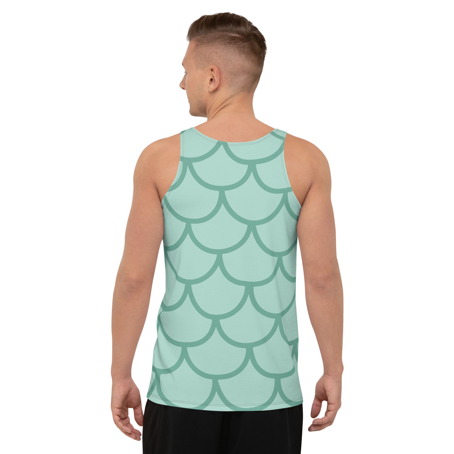 Fish Scale Fur Tank Top