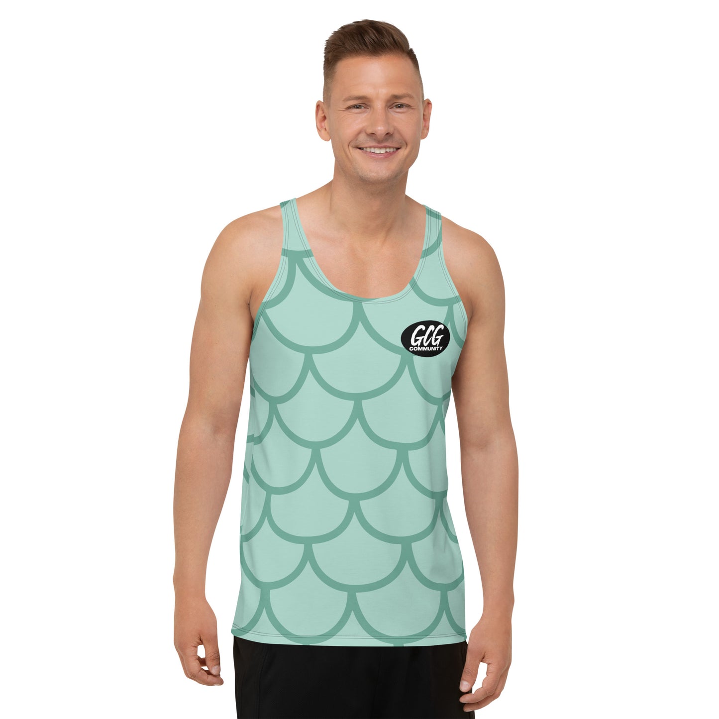 Fish Scale Fur Tank Top