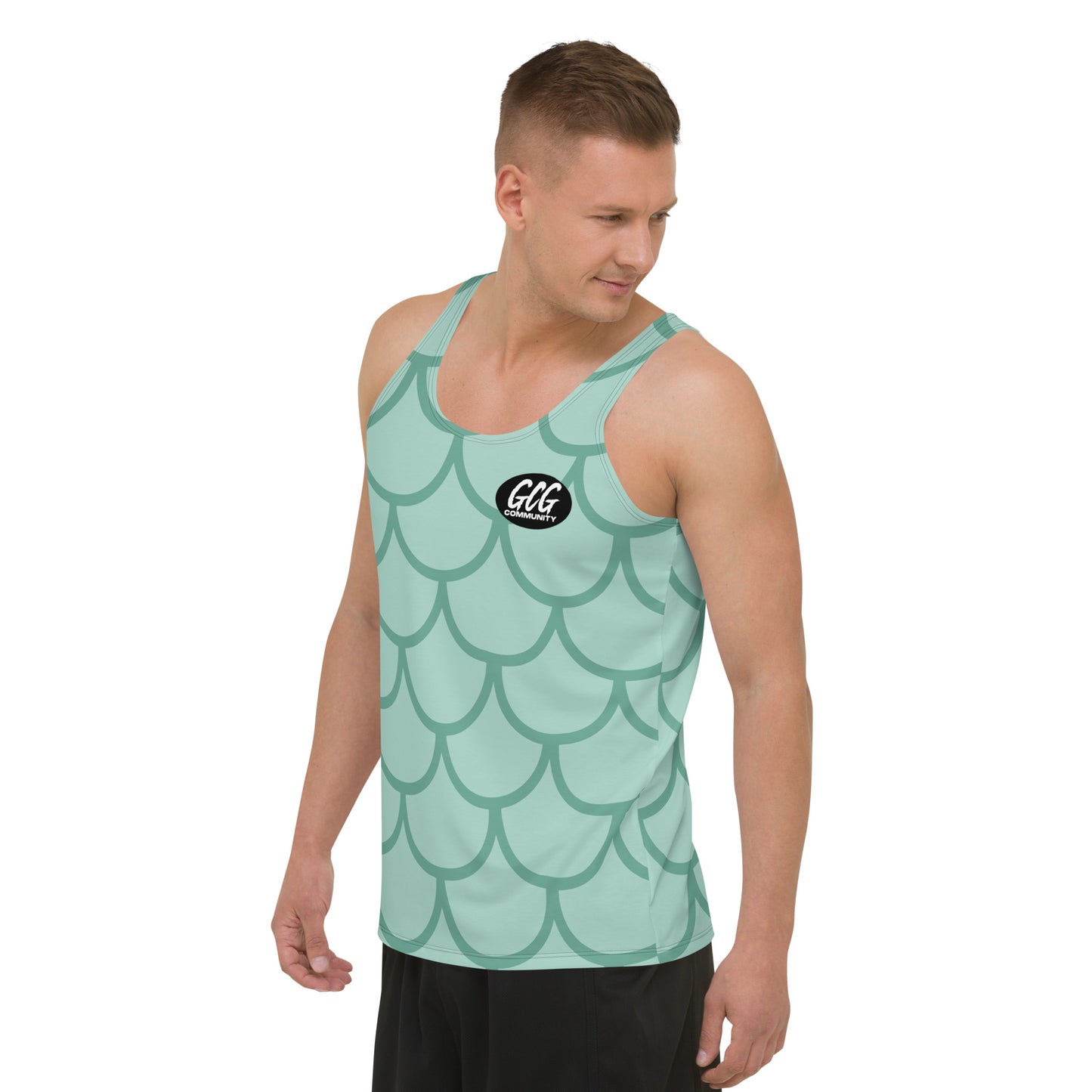 Fish Scale Fur Tank Top