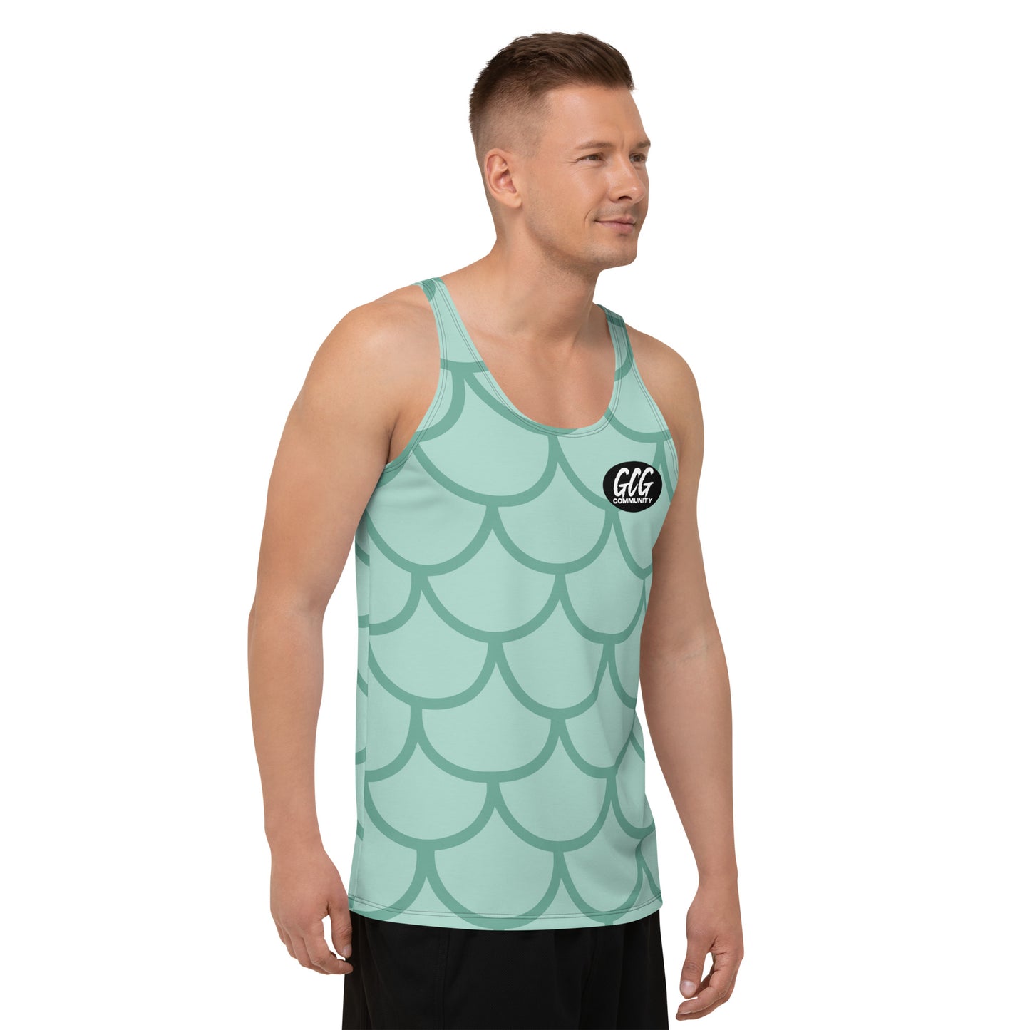 Fish Scale Fur Tank Top