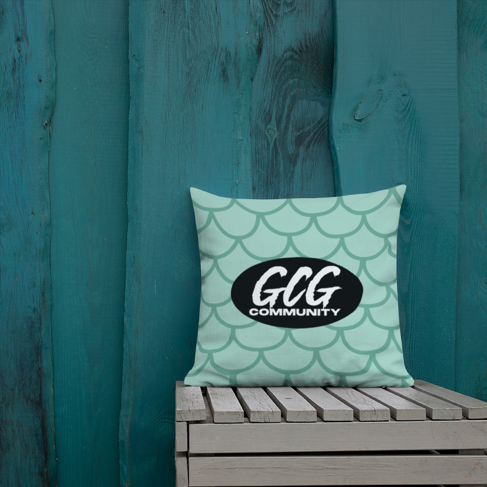 Fish Scale Fur Pillow