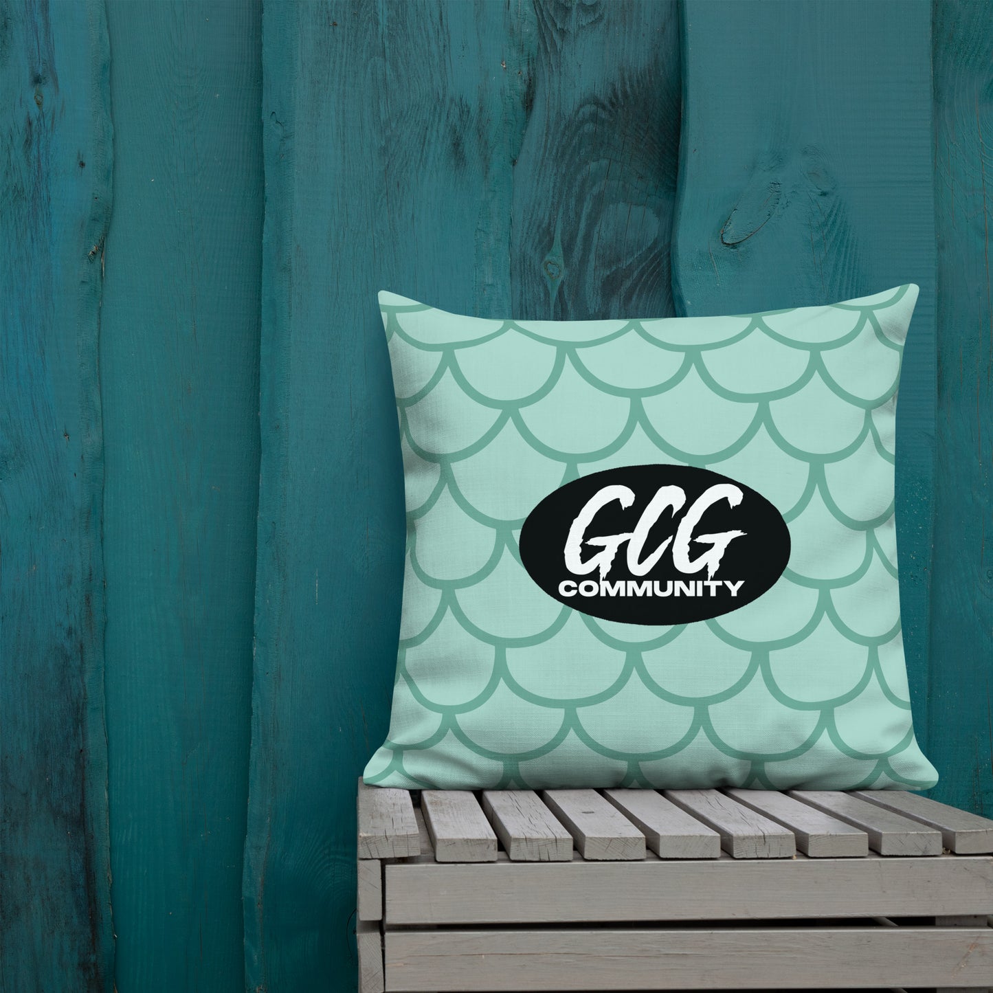 Fish Scale Fur Pillow