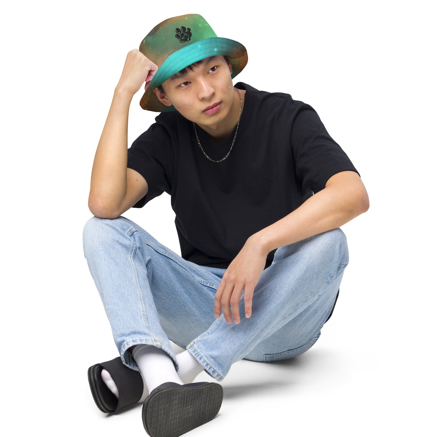 Galaxy Fur Reversible Bucket Hat