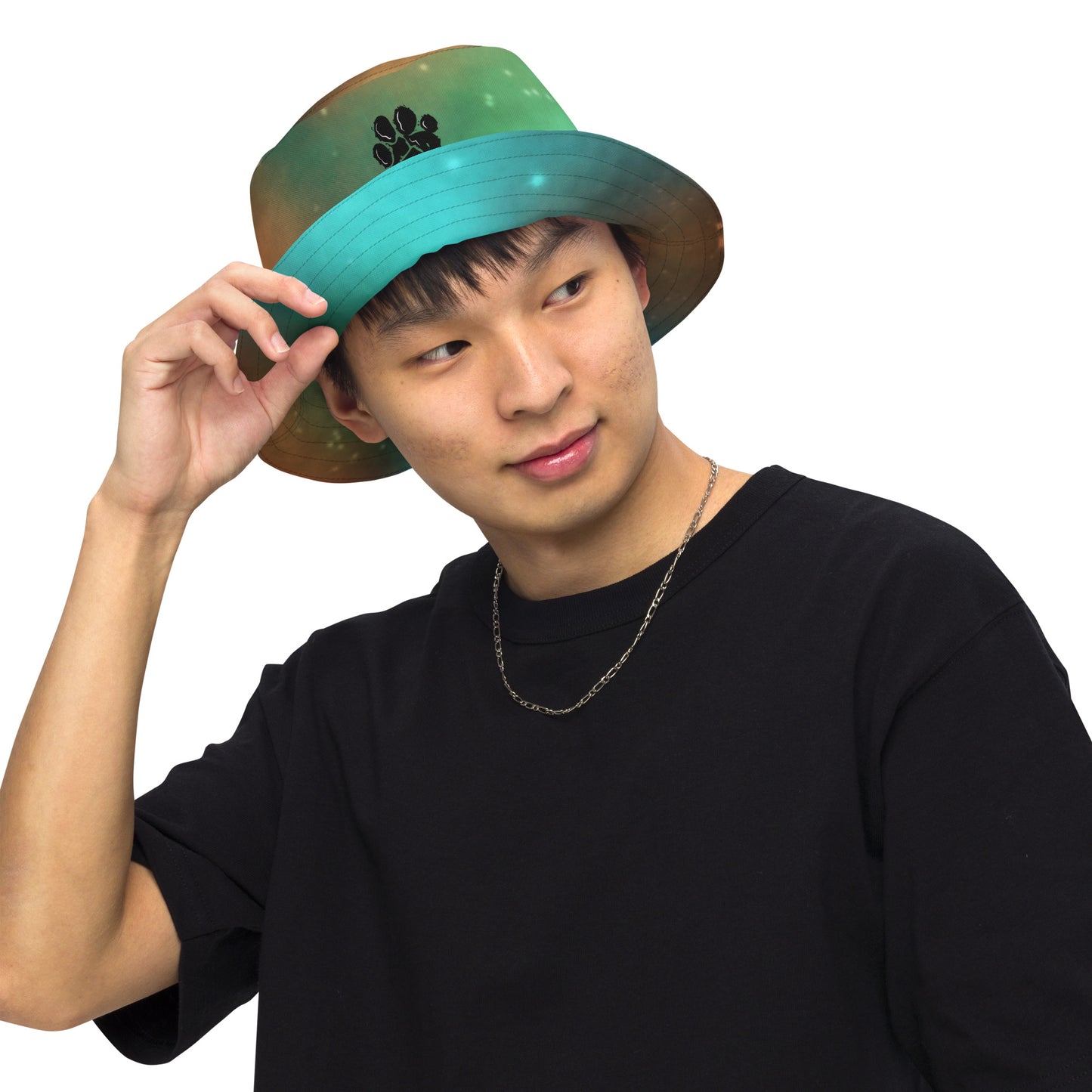Galaxy Fur Reversible Bucket Hat