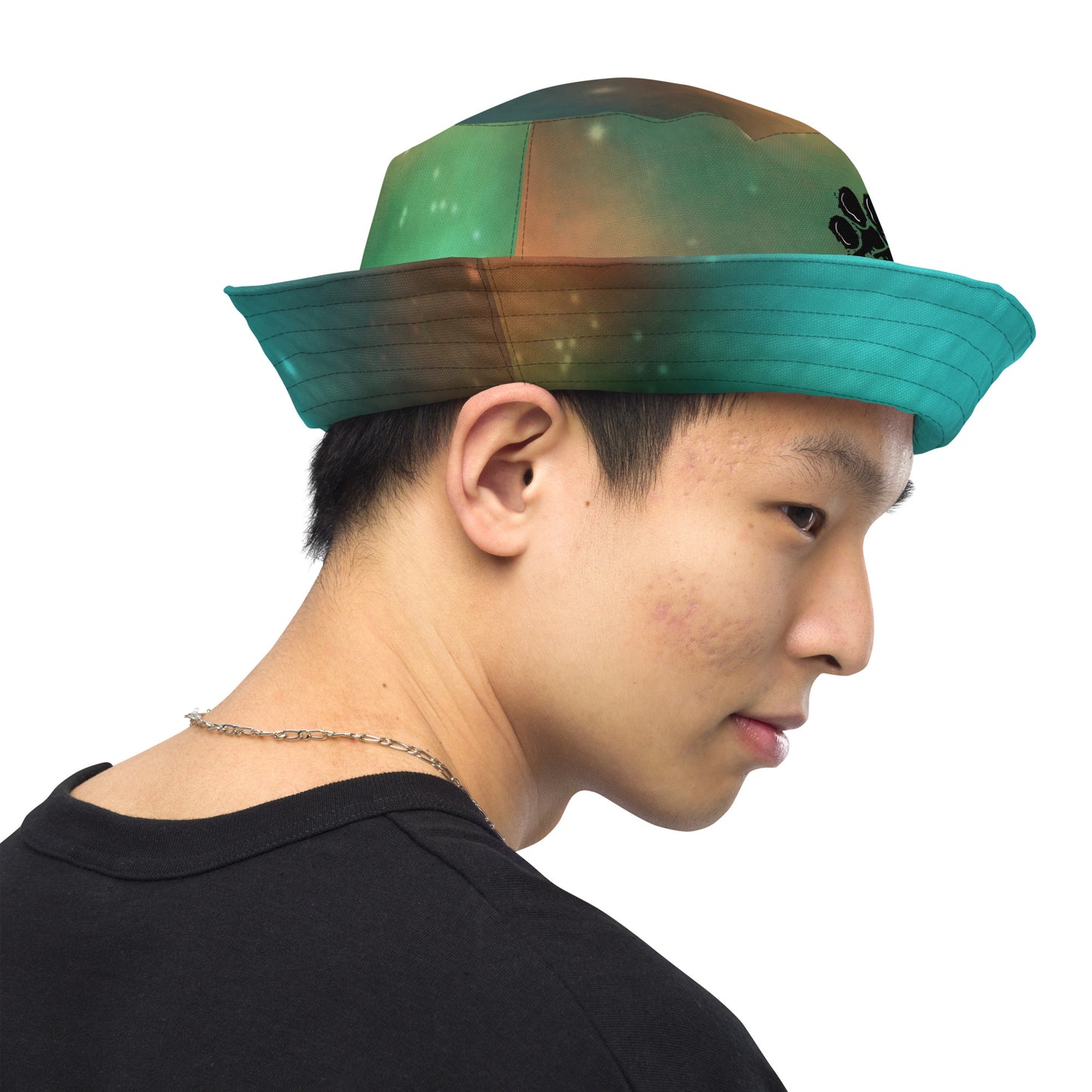 Galaxy Fur Reversible Bucket Hat