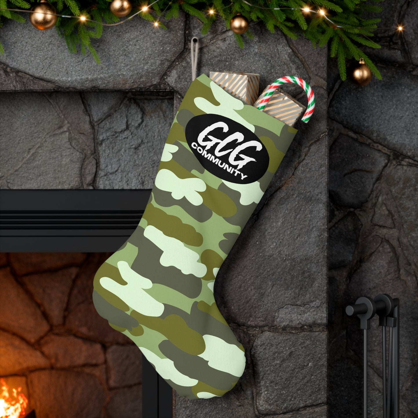 Camo Fur Stocking