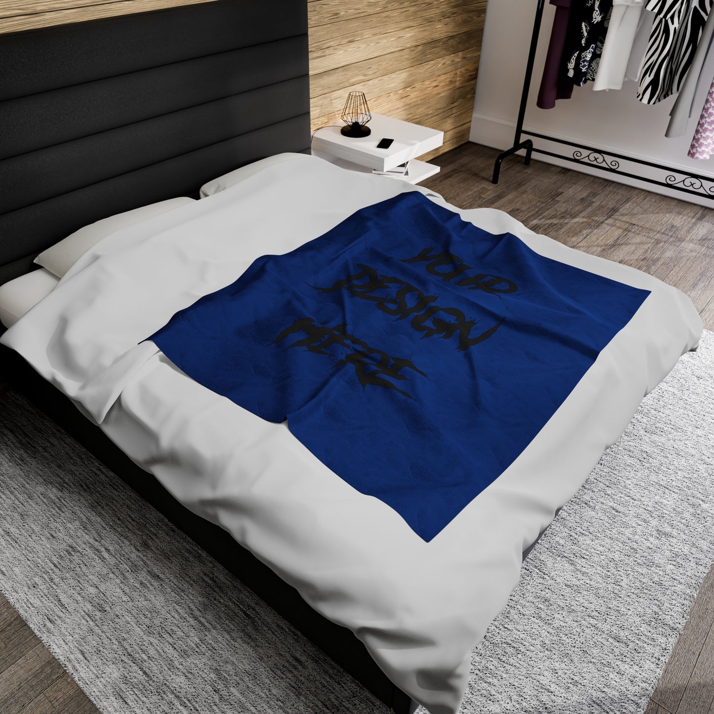 Customizable Velveteen Plush Blanket