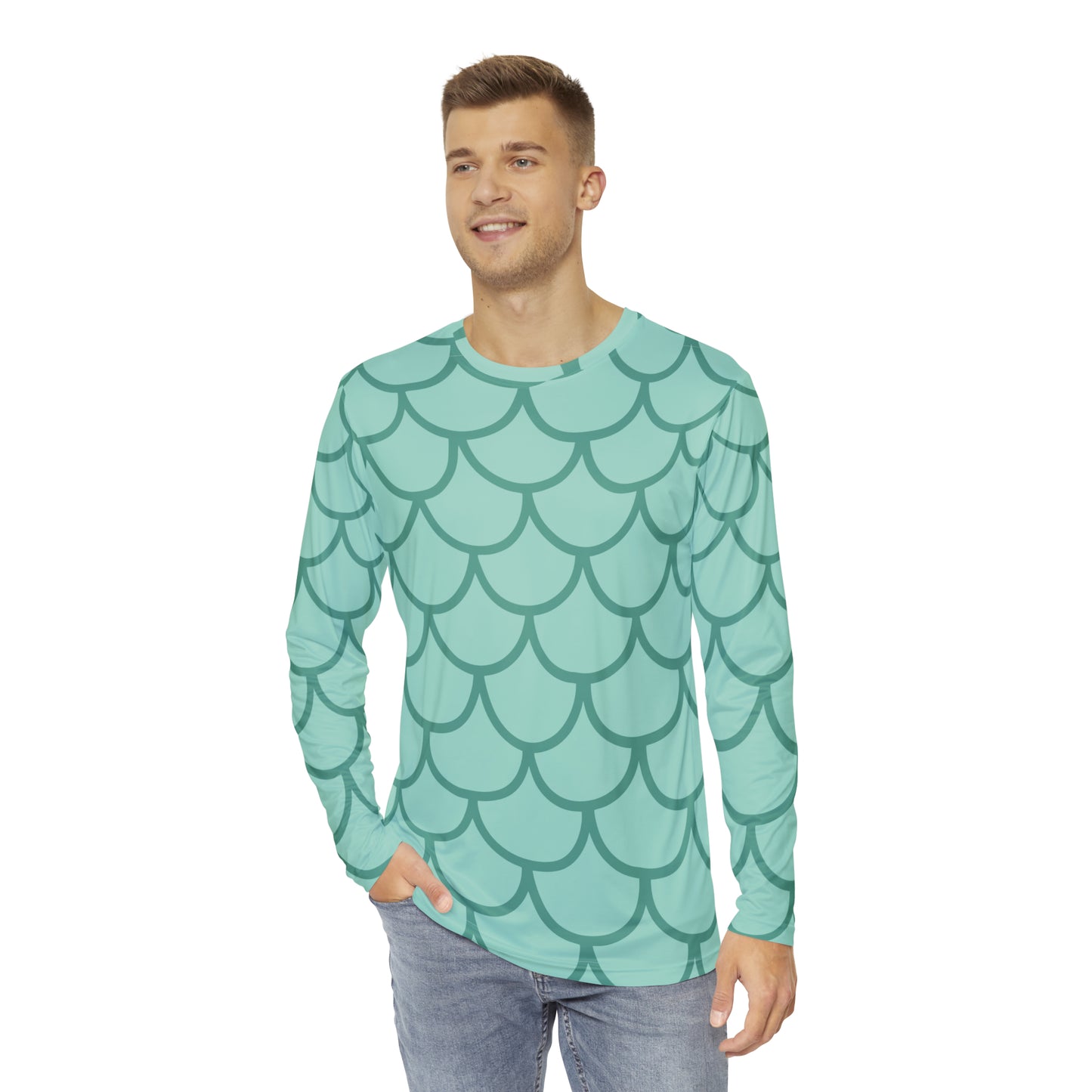 Fish Scale Fur Long Sleeve Shirt