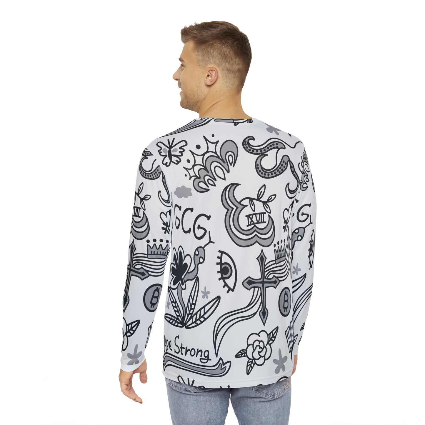 Grey Tat Fur Long Sleeve Shirt