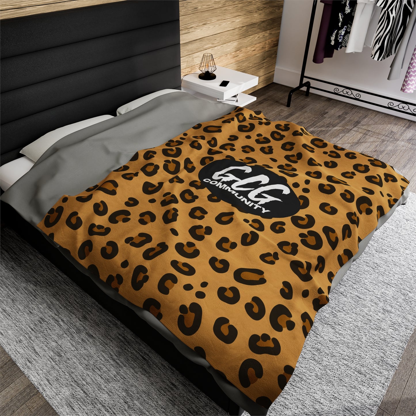 Leopard Fur Velveteen Plush Blanket