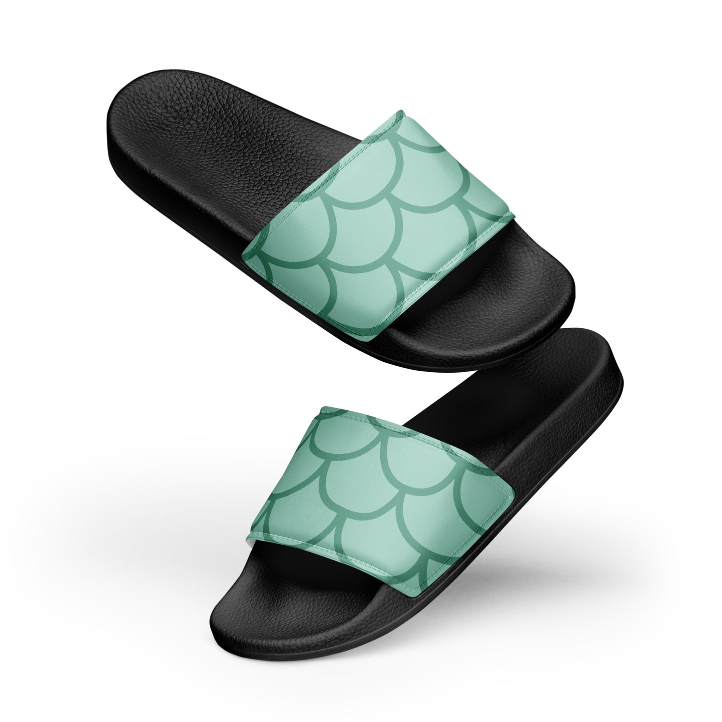 Fish Scale Fur Men’s Slides