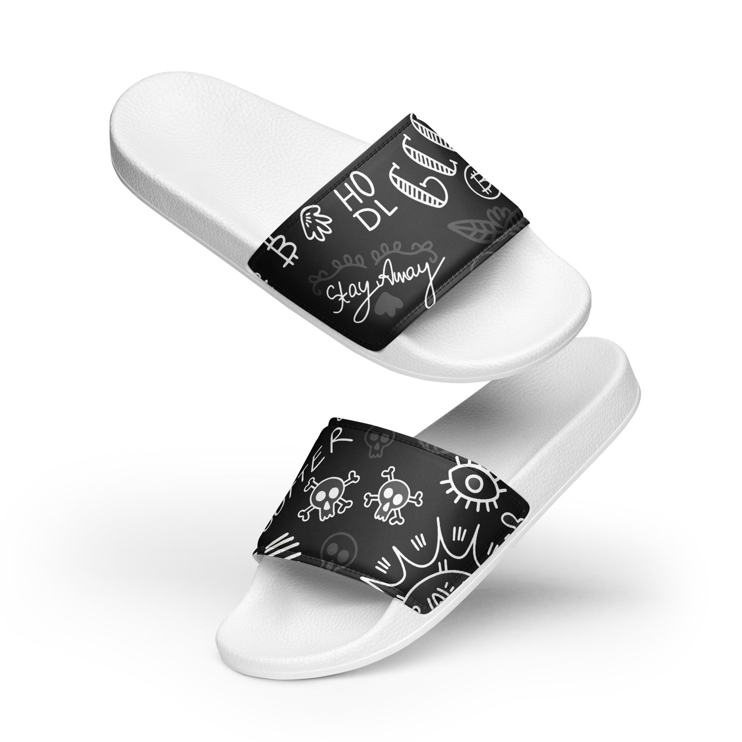 Black Tat Fur Men’s Slides