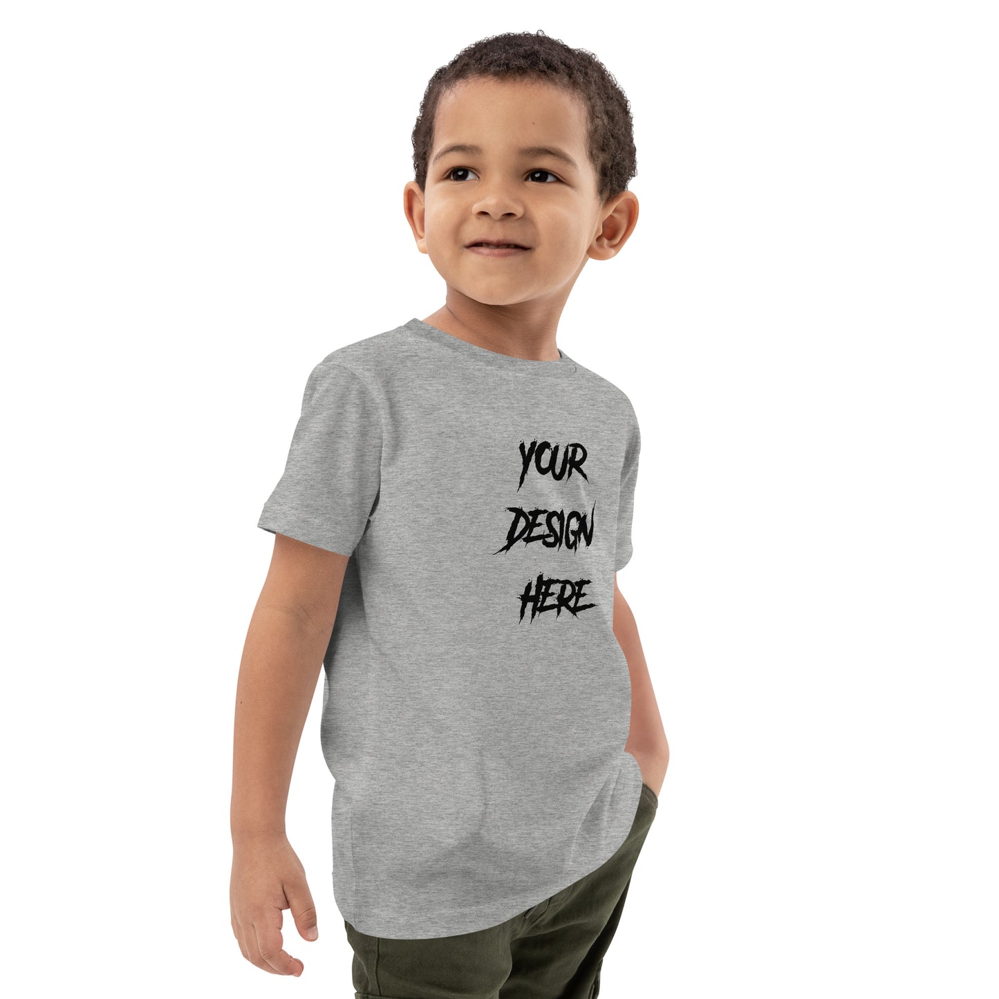 Customizable Organic Cotton Kids T-Shirt-Front Print