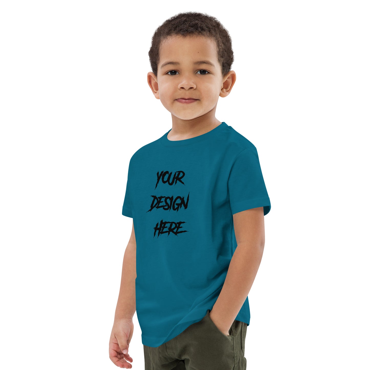 Customizable Organic Cotton Kids T-Shirt-Front Print