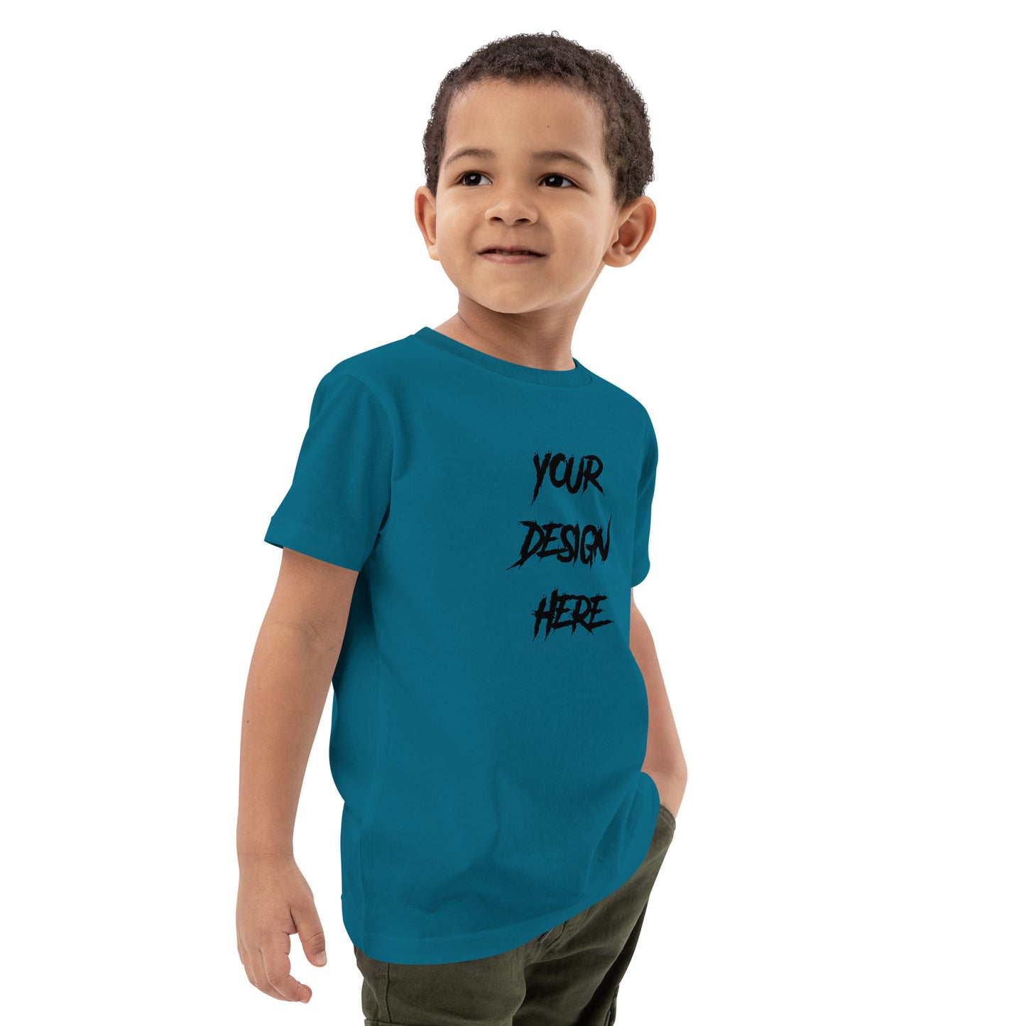 Customizable Organic Cotton Kids T-Shirt-Front Print