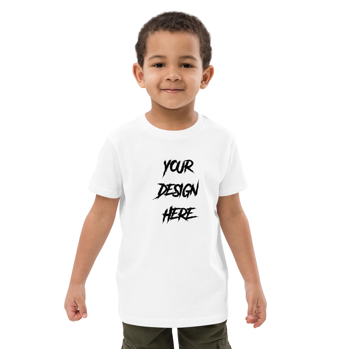 Customizable Organic Cotton Kids T-Shirt-Front Print