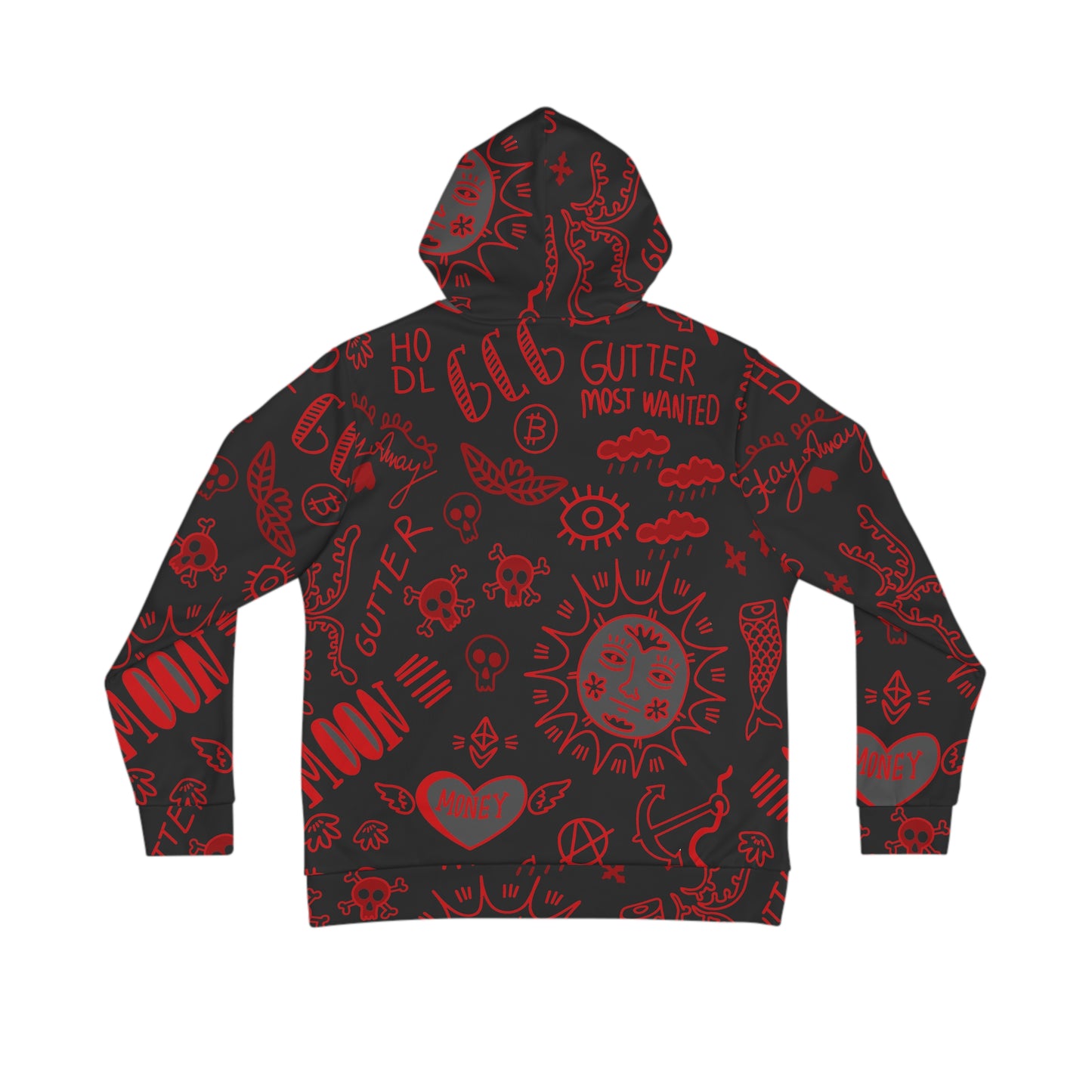 Red Tat Fur Hoodie