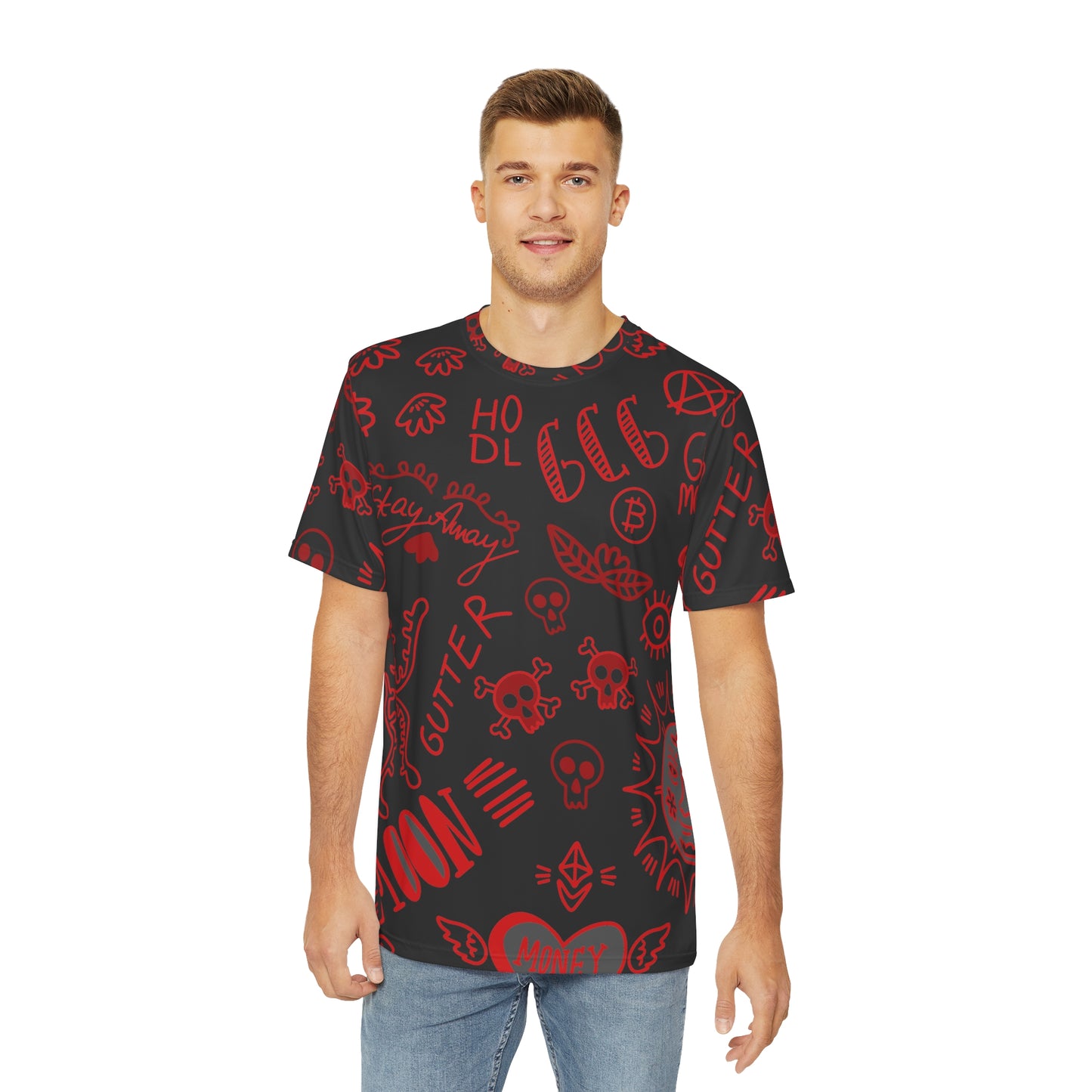 Red Tat Fur Polyester Tee