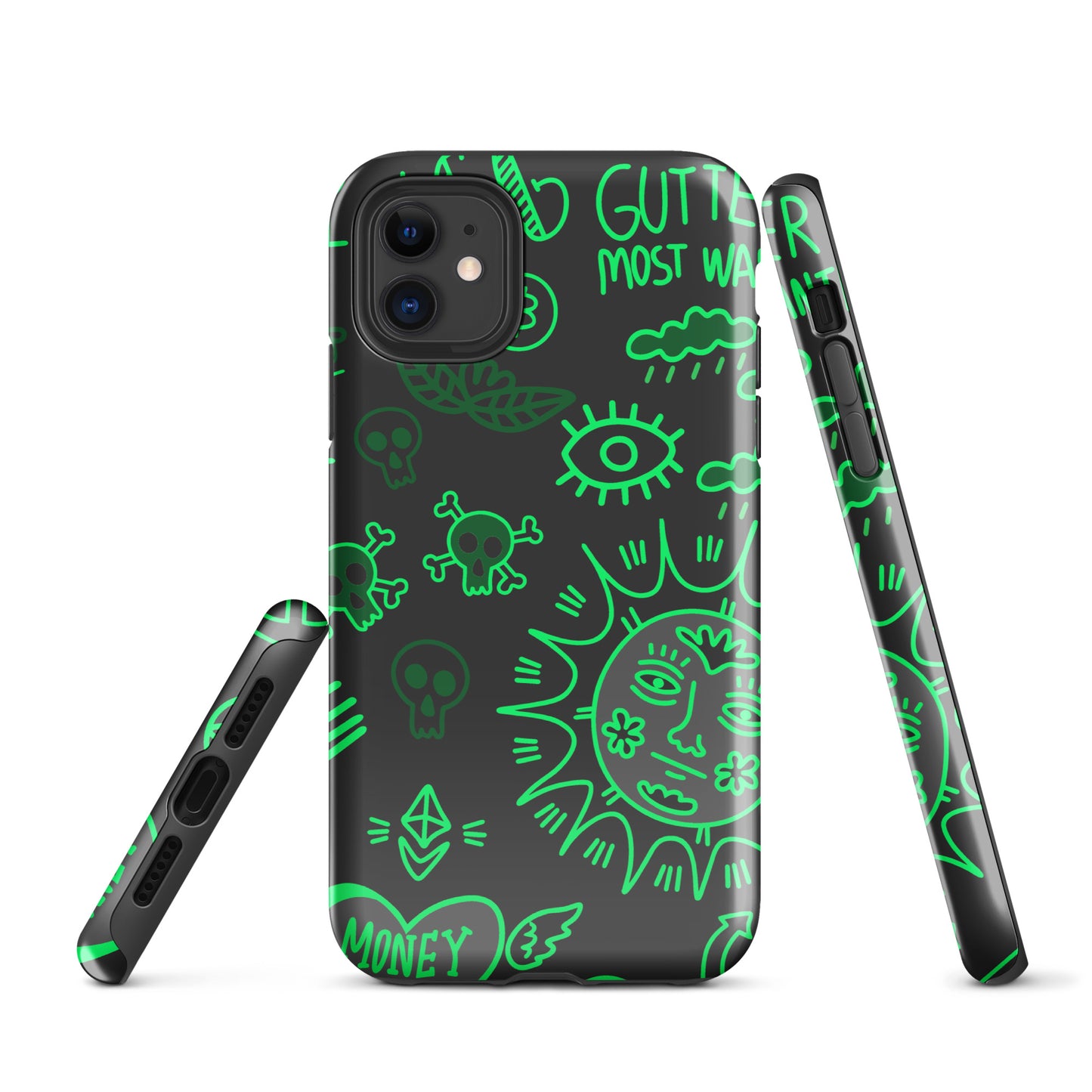 Green Tat Fur Tough Case for iPhone®