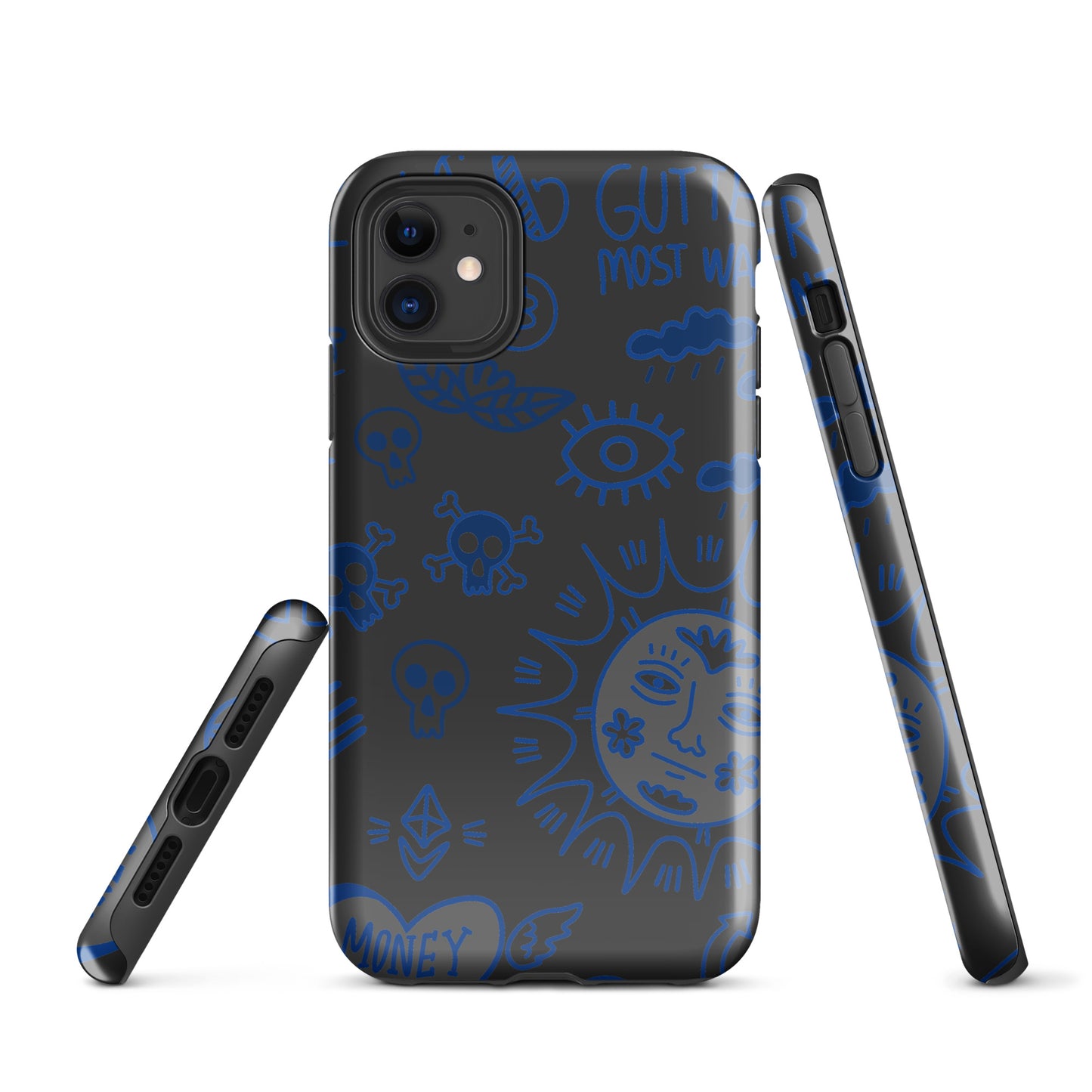 Blue Tat Fur Tough Case for iPhone®