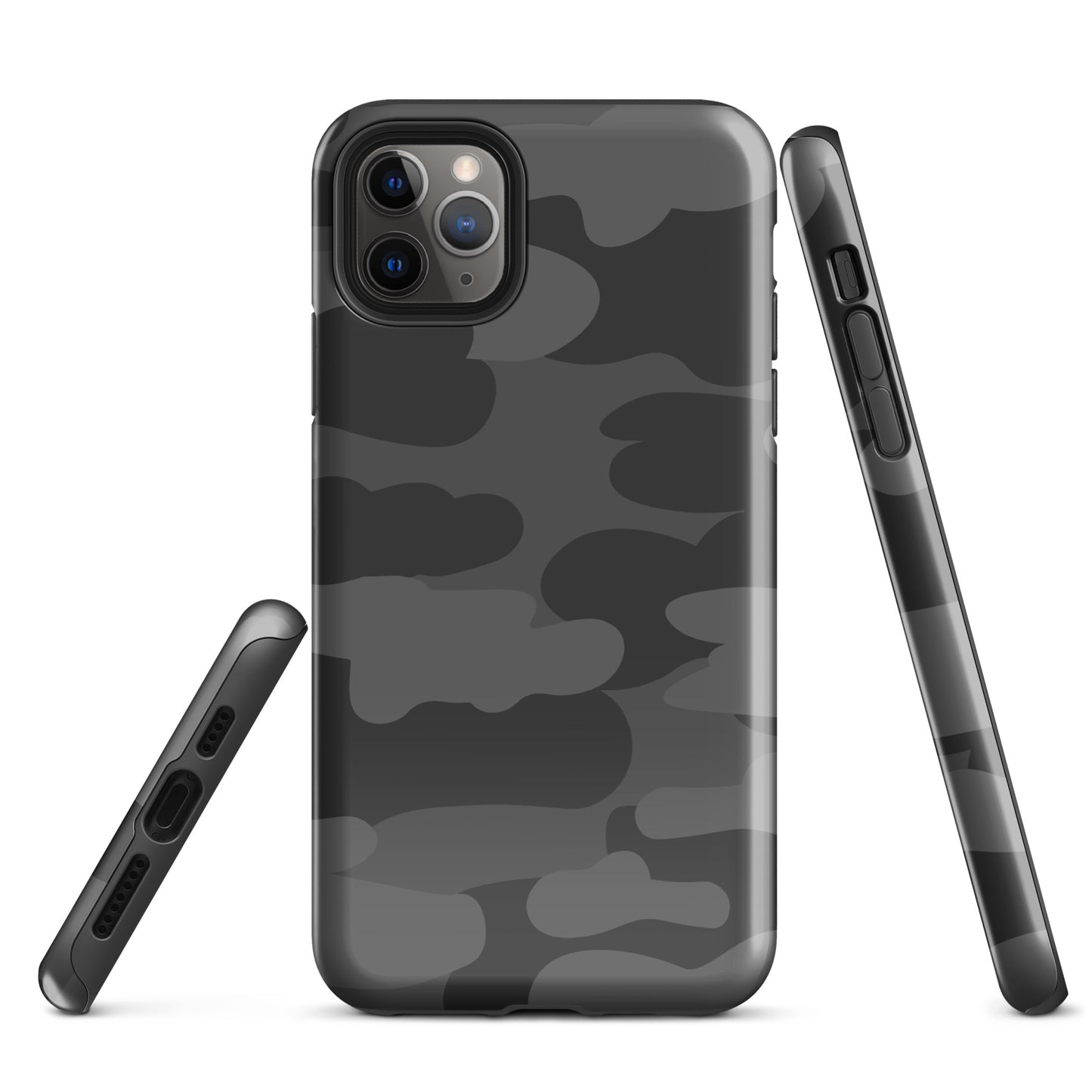 Dark Camo Fur Tough Case for iPhone®