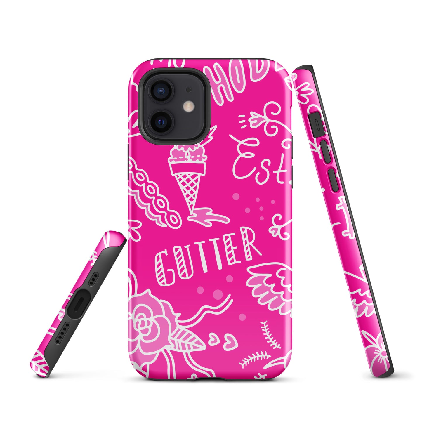 Pink Tat Fur Tough Case for iPhone®