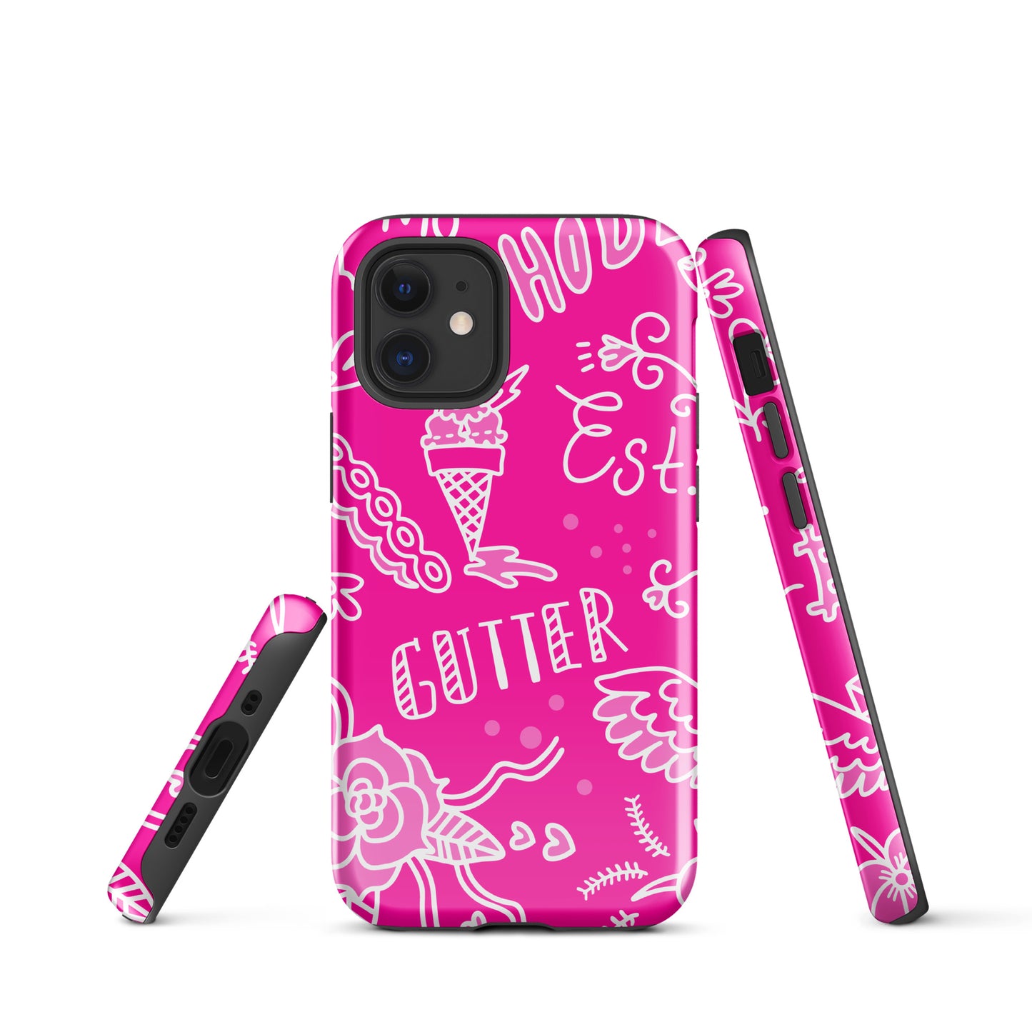 Pink Tat Fur Tough Case for iPhone®