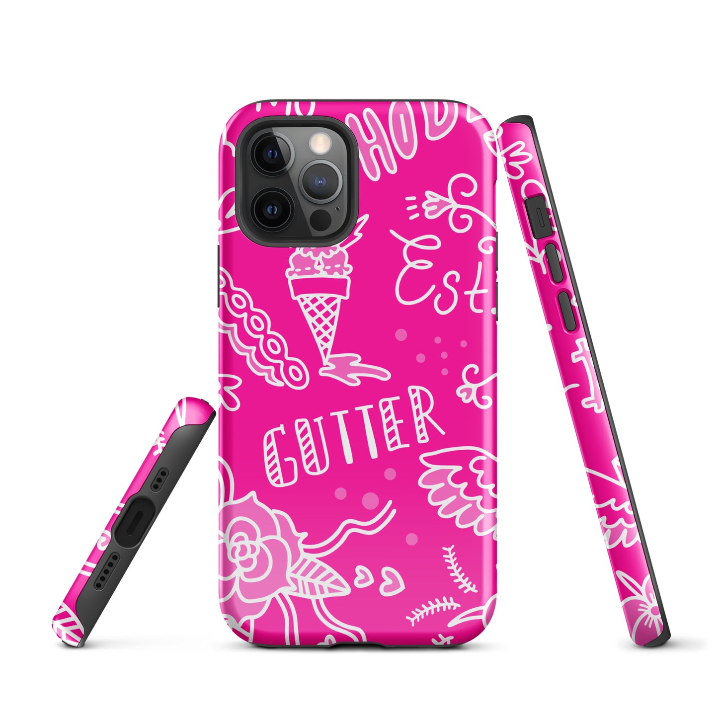 Pink Tat Fur Tough Case for iPhone®