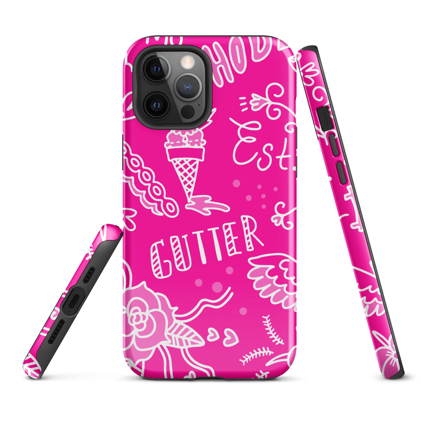 Pink Tat Fur Tough Case for iPhone®