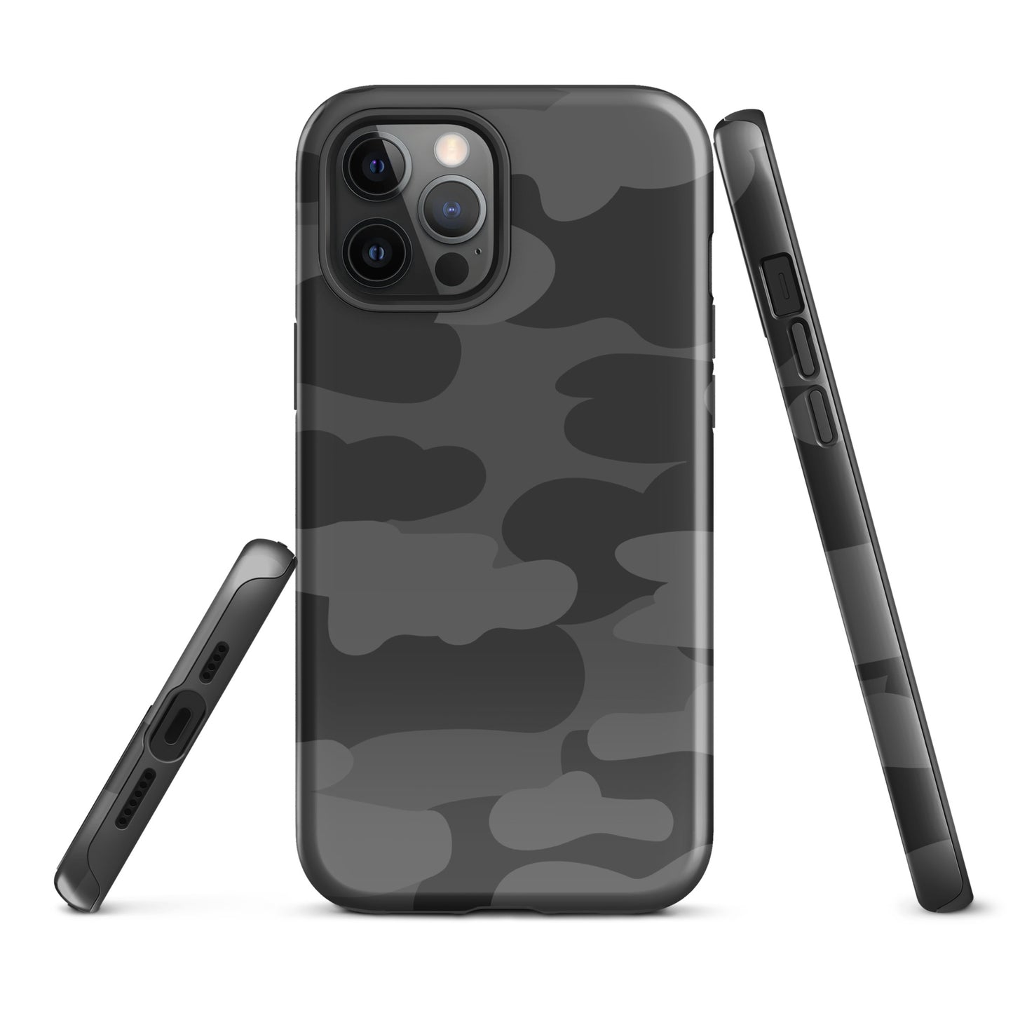 Dark Camo Fur Tough Case for iPhone®