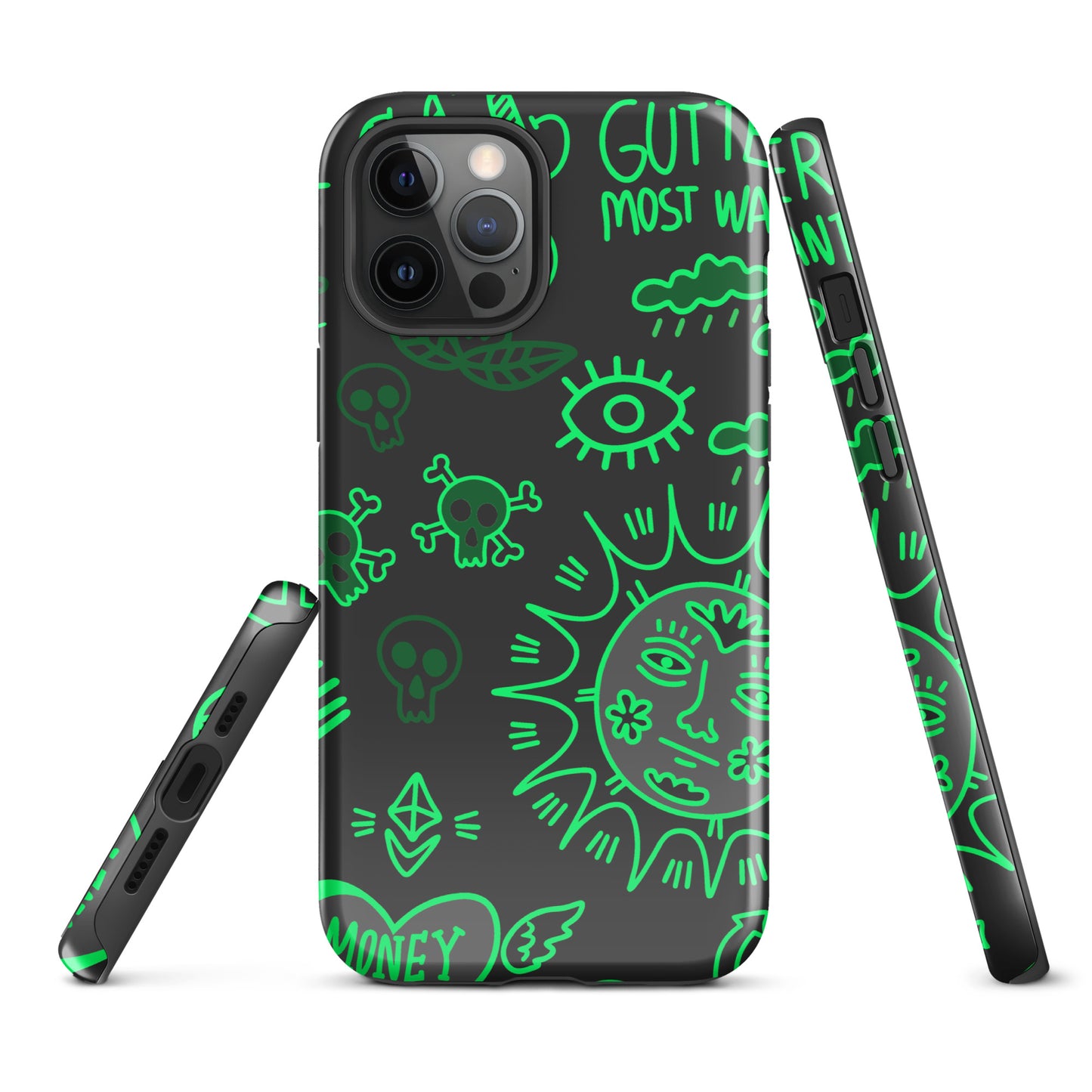 Green Tat Fur Tough Case for iPhone®