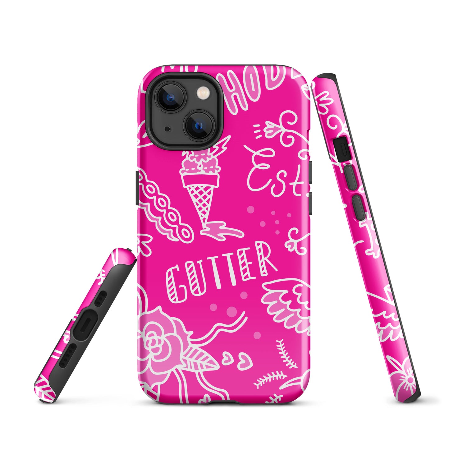 Pink Tat Fur Tough Case for iPhone®
