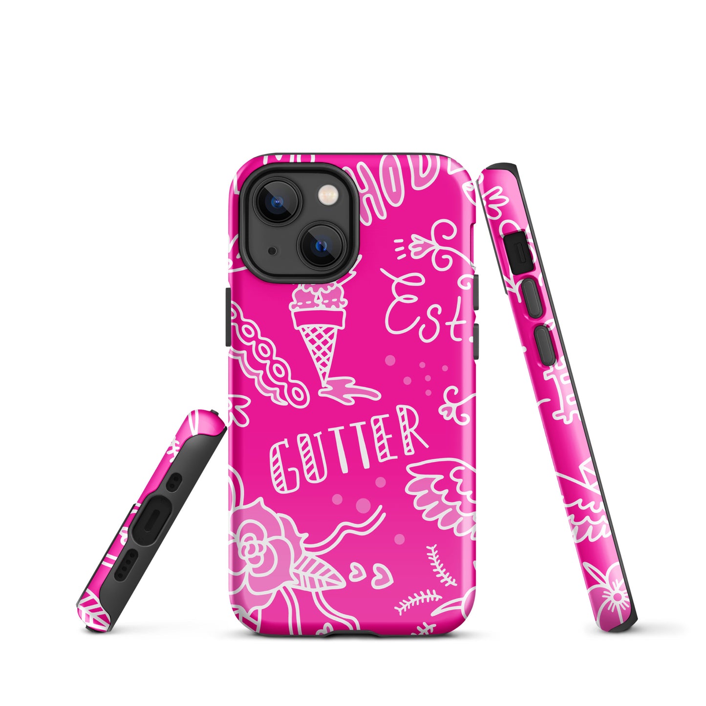 Pink Tat Fur Tough Case for iPhone®