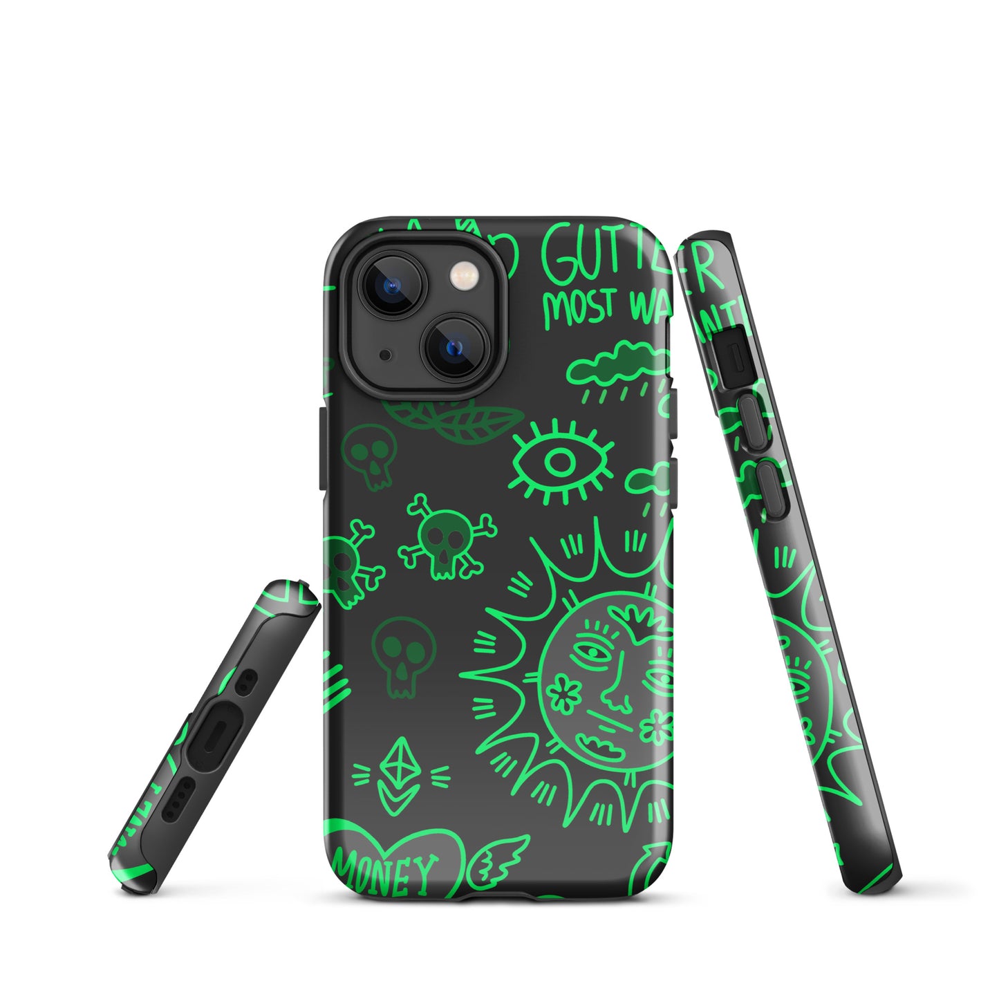 Green Tat Fur Tough Case for iPhone®