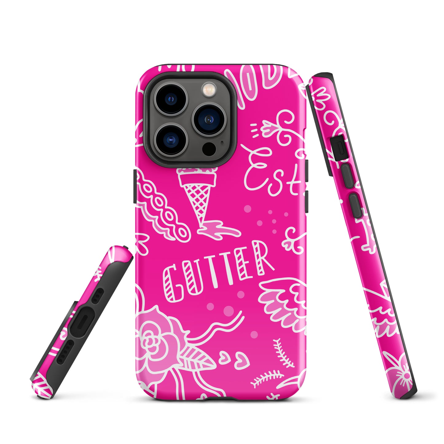 Pink Tat Fur Tough Case for iPhone®