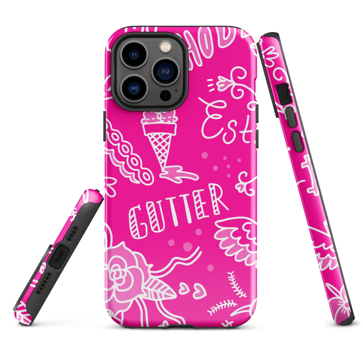 Pink Tat Fur Tough Case for iPhone®