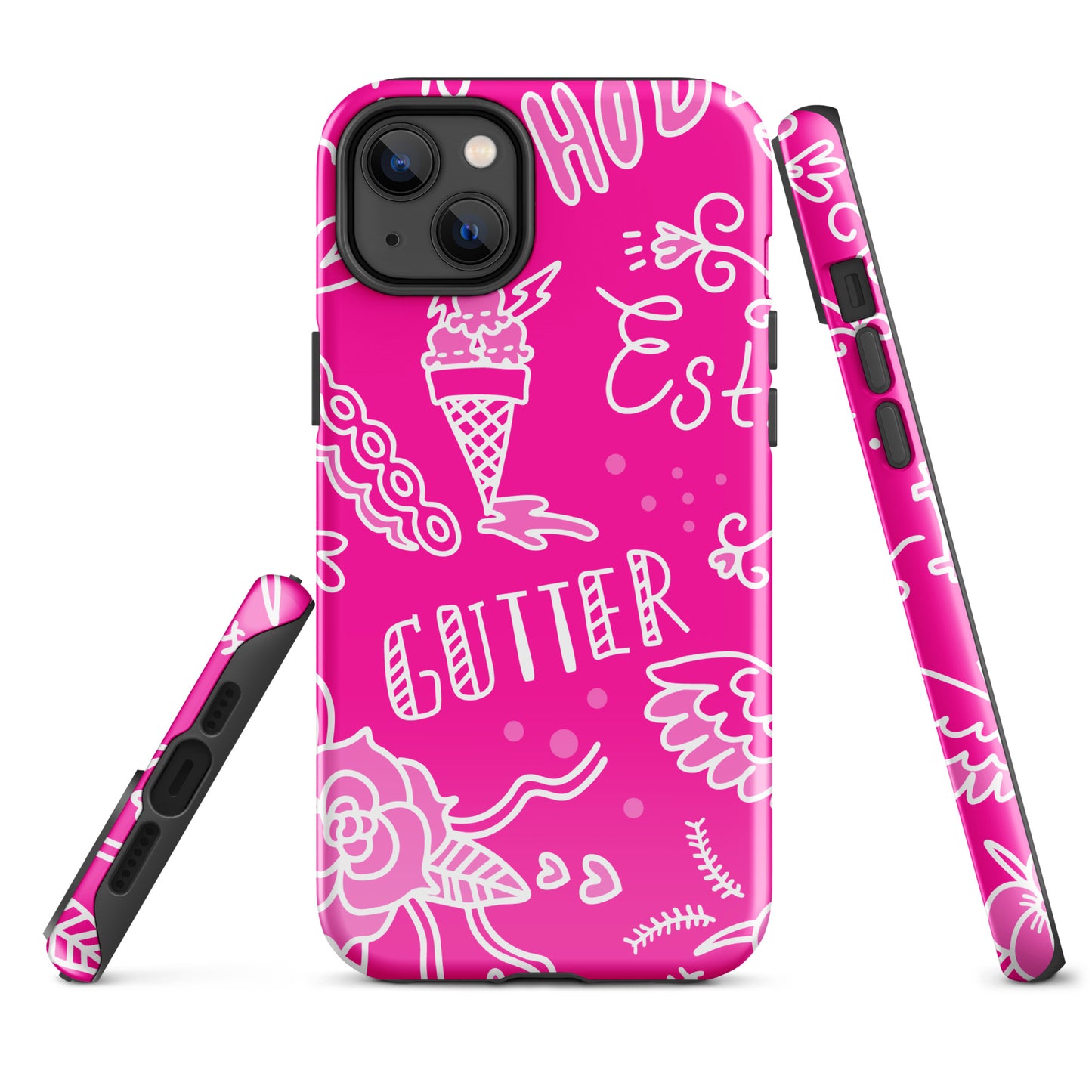 Pink Tat Fur Tough Case for iPhone®