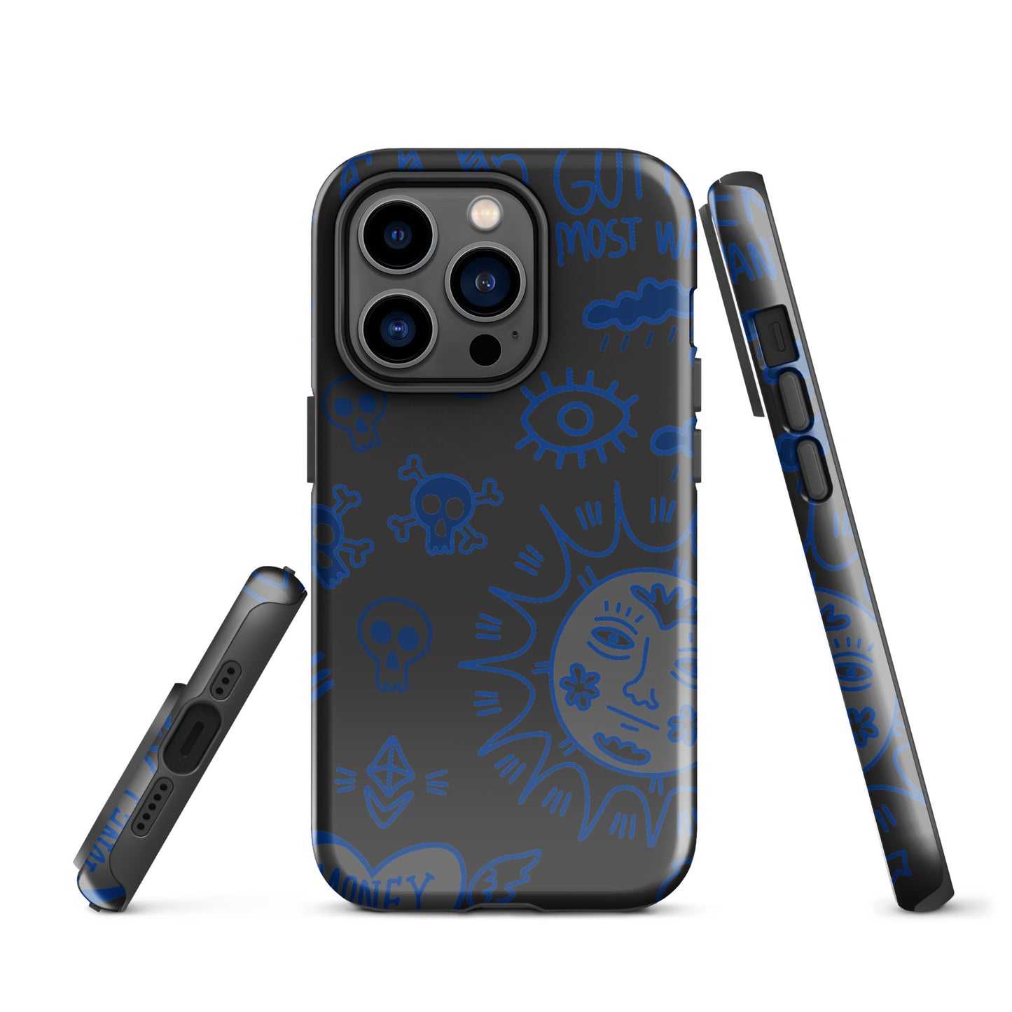 Blue Tat Fur Tough Case for iPhone®