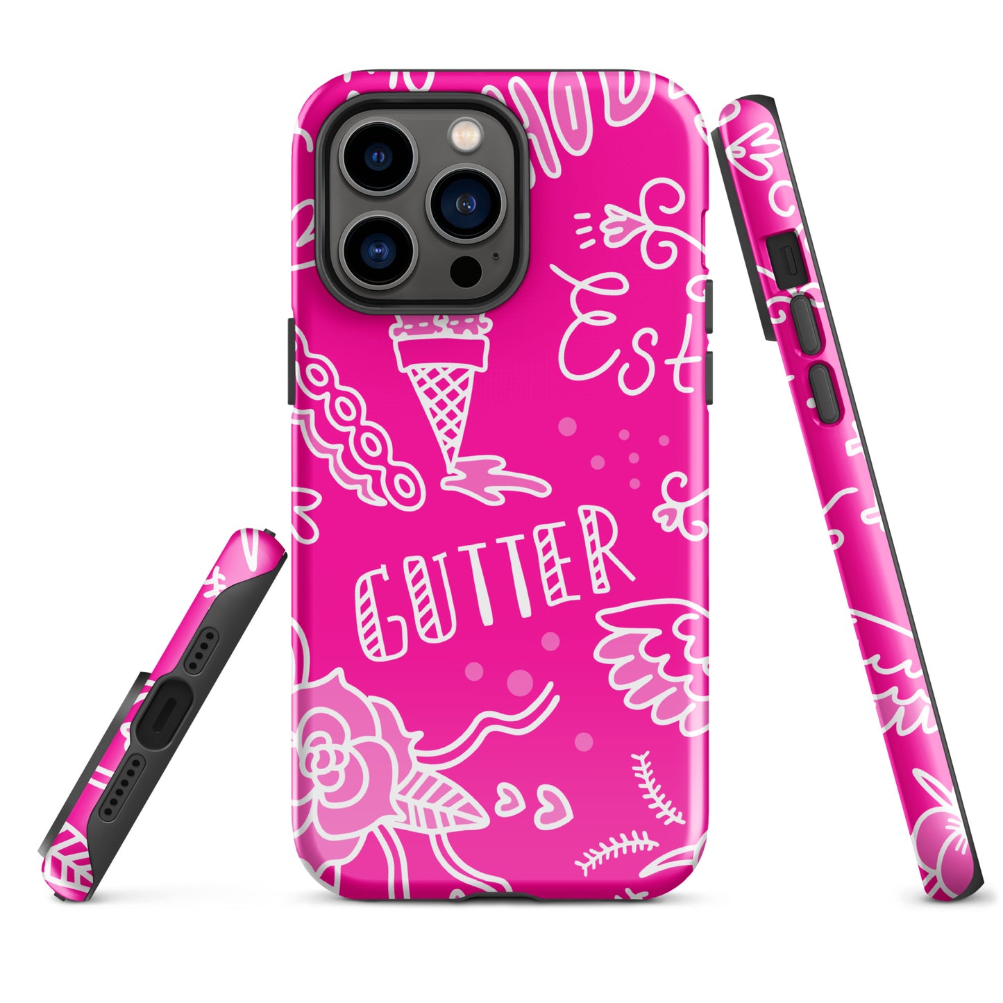 Pink Tat Fur Tough Case for iPhone®