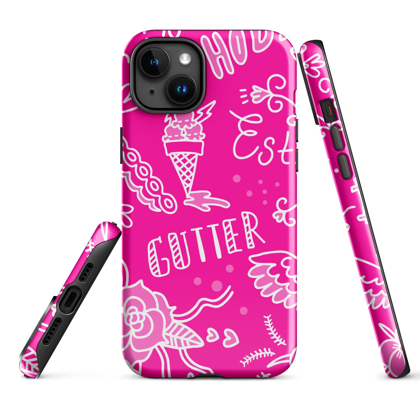 Pink Tat Fur Tough Case for iPhone®