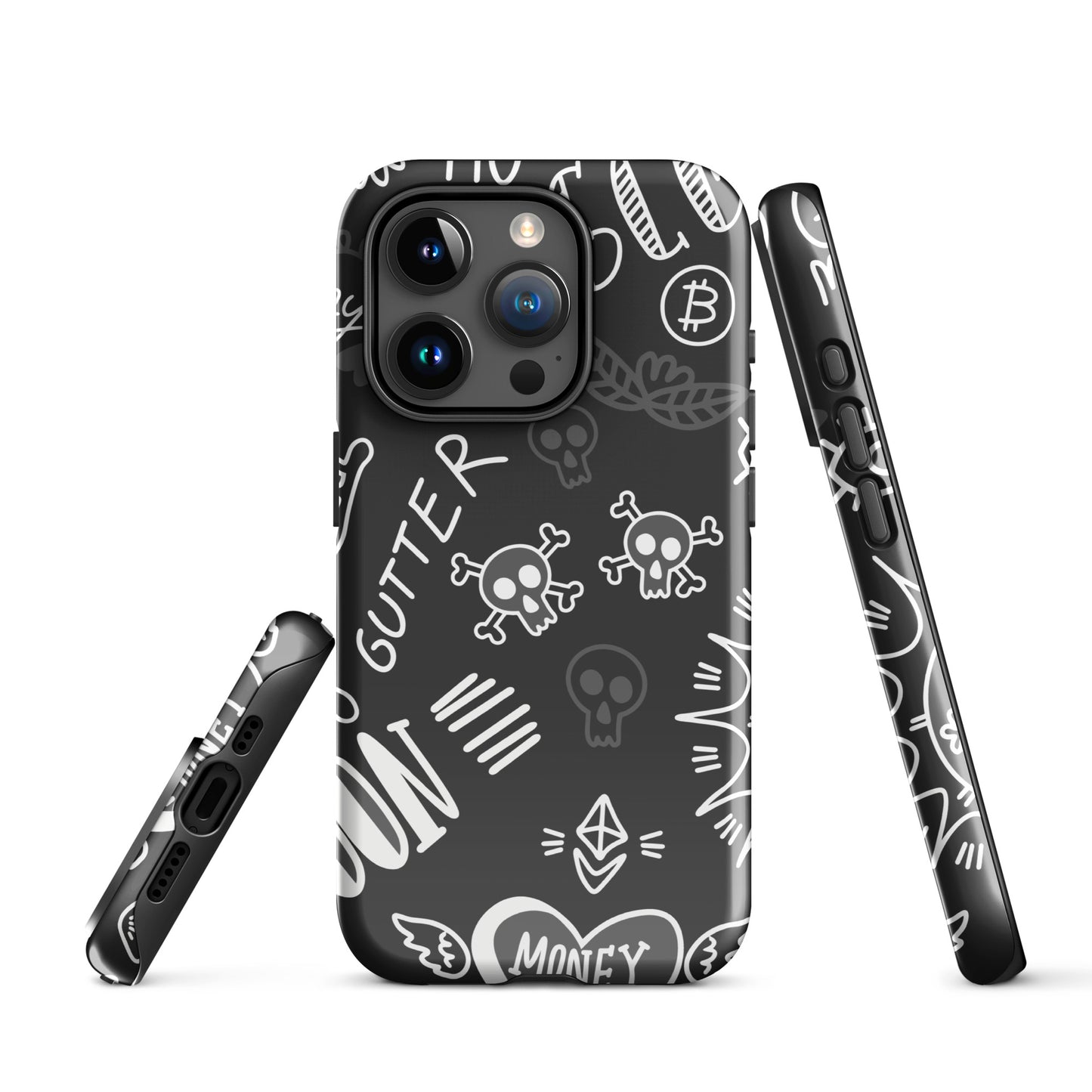 Black Tat Fur Tough Case for iPhone®