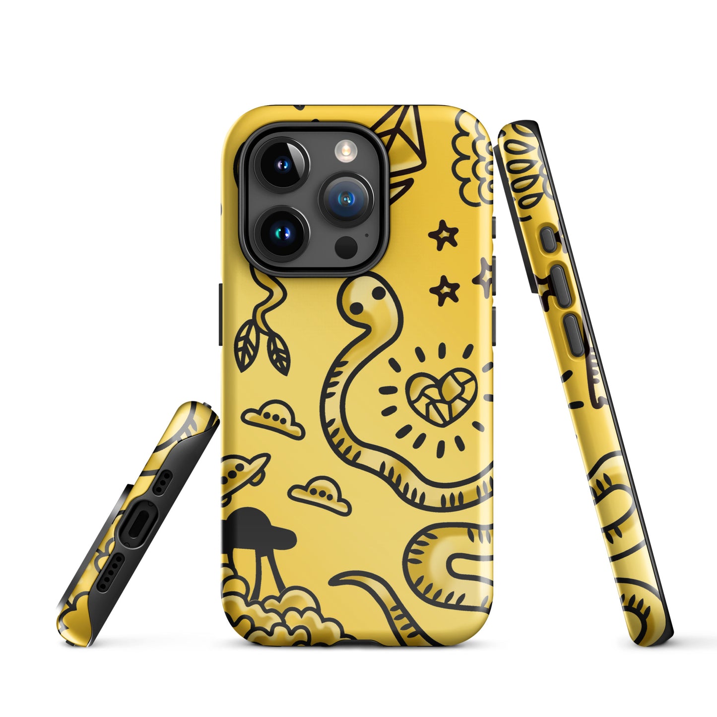 Gold Tat Fur Tough Case for iPhone®