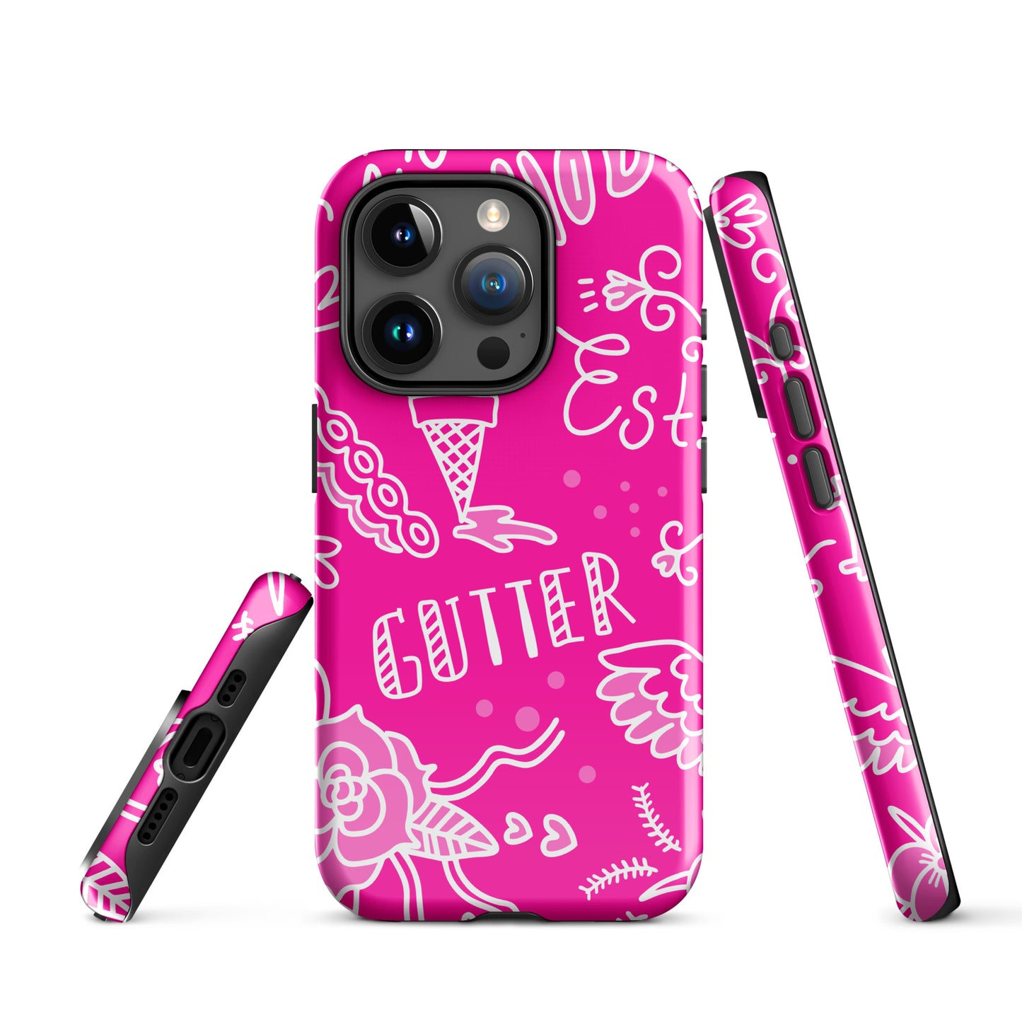 Pink Tat Fur Tough Case for iPhone®