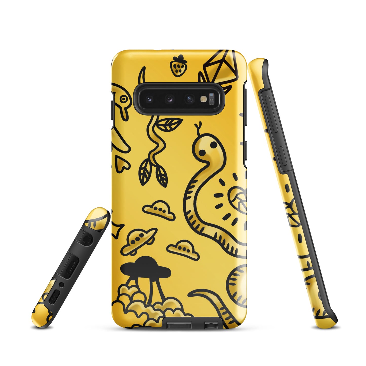 Gold Tat Fur Tough case for Samsung®
